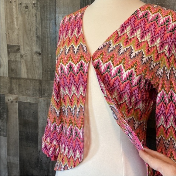 Doncaster open cardigan size 4 festival boho rainbow ruffle Barbie wanderlust - Picture 5 of 11